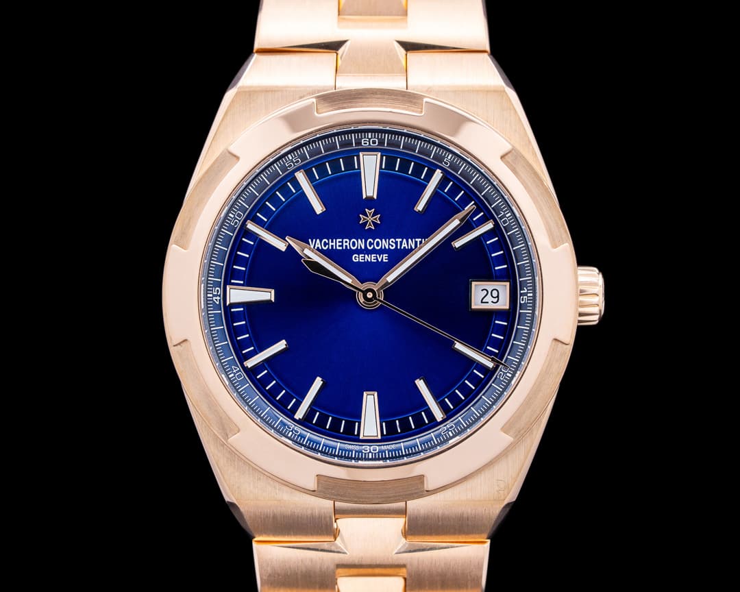 Vacheron Constantin 4500V Overseas Self-Winding 18K Rose Gold Blue Dial