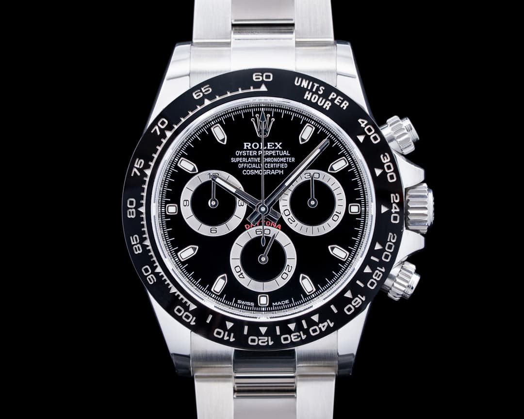 Rolex 116500LN Daytona Ceramic SS Black Dial