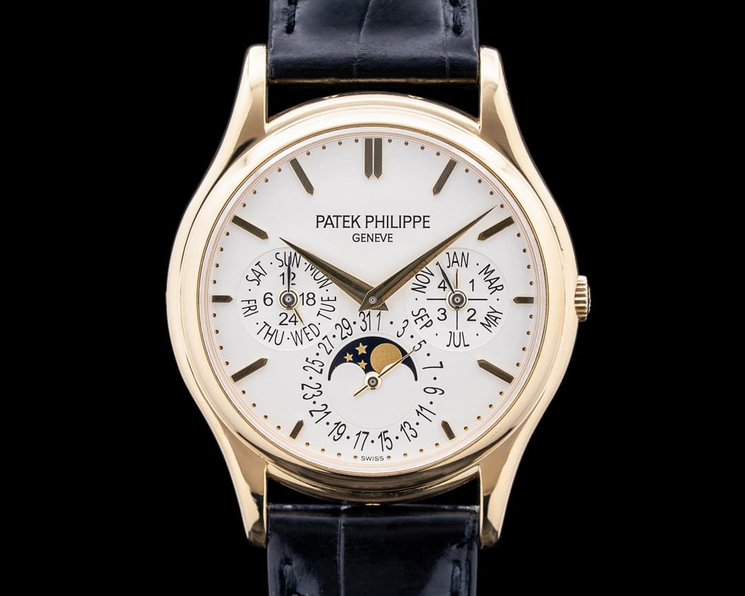 Patek Philippe 5140J Perpetual Calendar Grand Complications 18K Yellow Gold Silver Dial