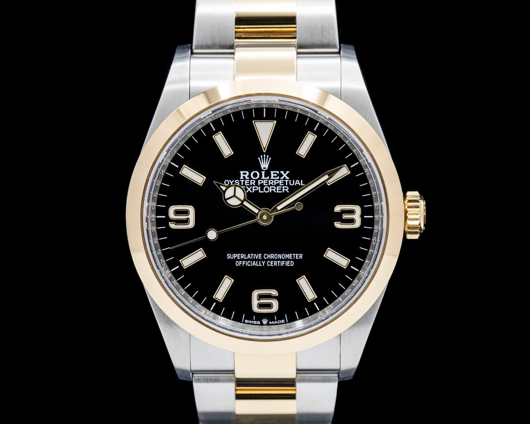 Rolex 124273 Explorer 36 SS / 18K YG Black Dial