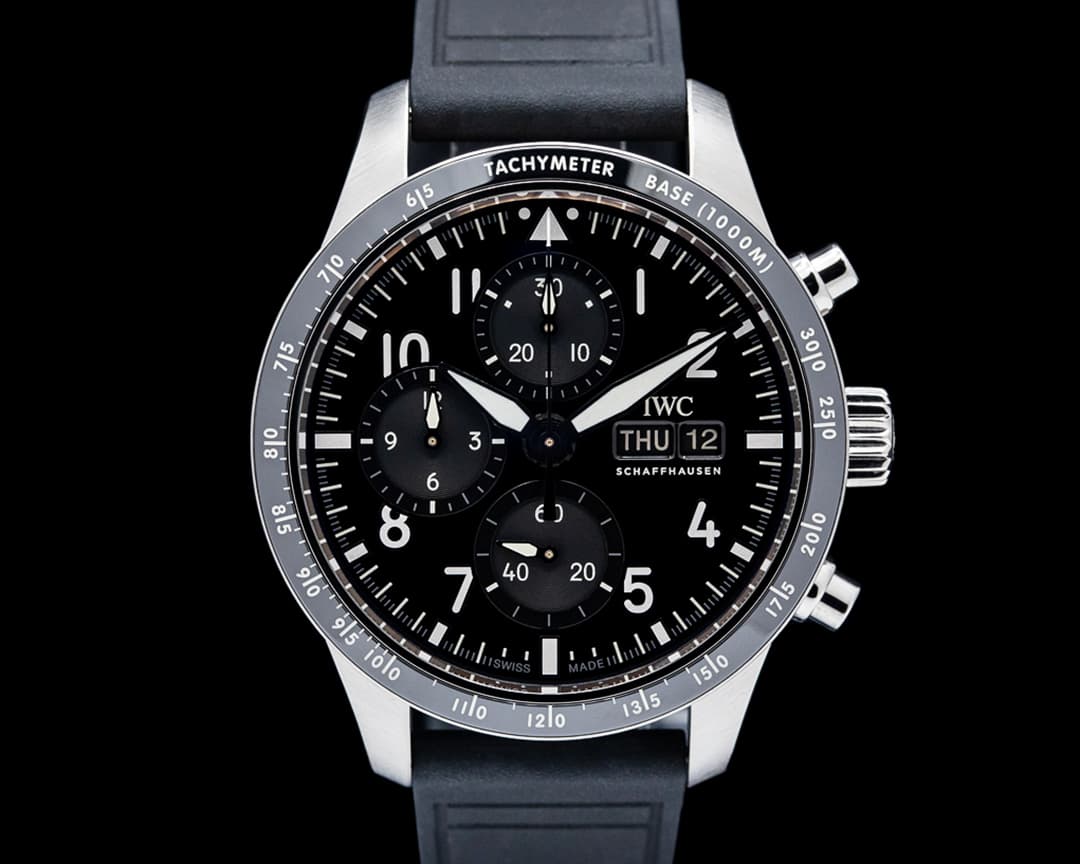 IWC Pilot's Watch Performance Chronograph 41 AMG Titanium Black Dial