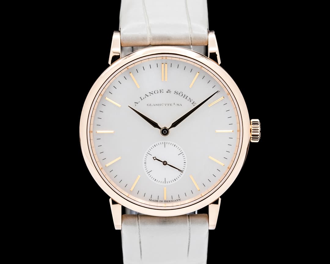 A. Lange & Söhne 219.043 Saxonia 18K Rose Gold Mother of Pearl