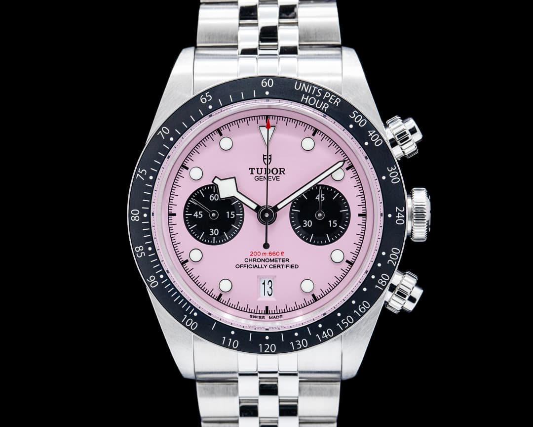 Image of Tudor 79360N Black Bay Chrono SS Pink Dial