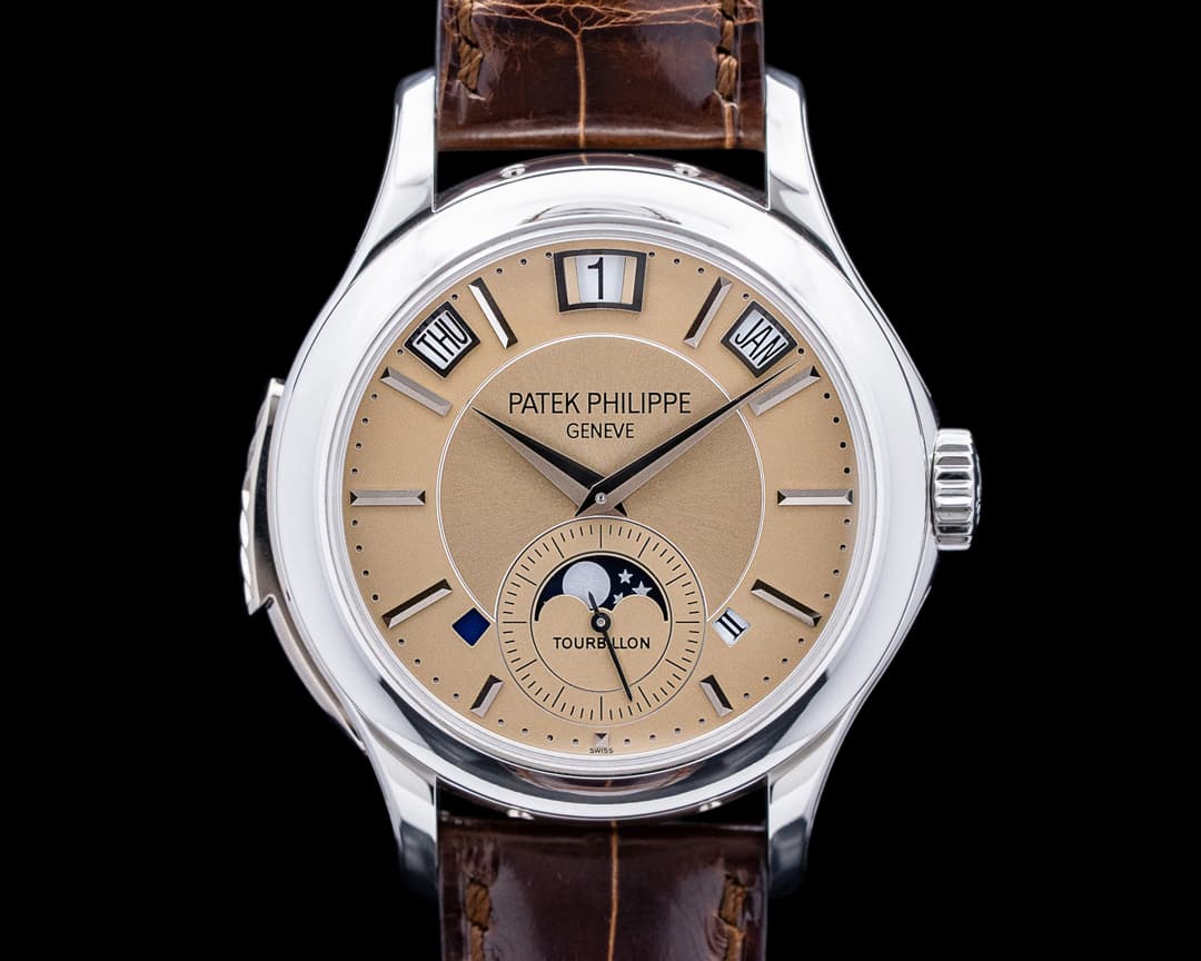 Image of Patek Philippe 5207P Minute Repeater Tourbillon Perpetual Calendar Platinum Bronze Dial