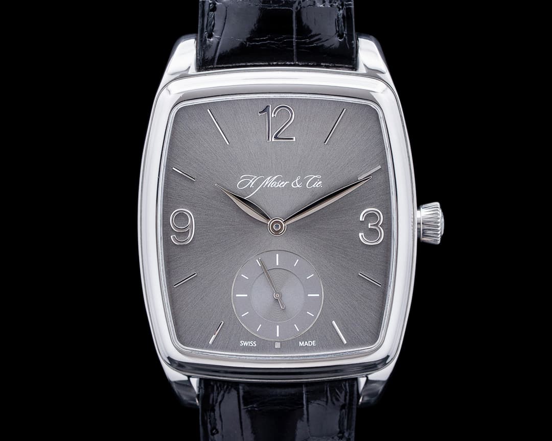 H. Moser and Cie. 324.607-002 Henry Double Hairspring 18K White Gold Gray Dial