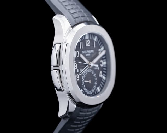 Patek Philippe 5164A Aquanaut Travel Time SS Black Dial 5164A-001 for ...