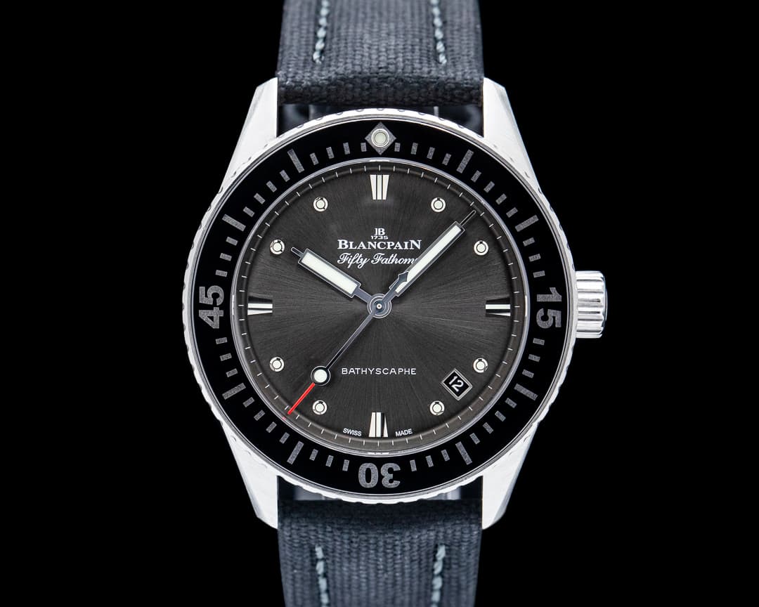 Blancpain 5100B Fifty Fathoms Bathyscaphe SS Grey Meteor Dial