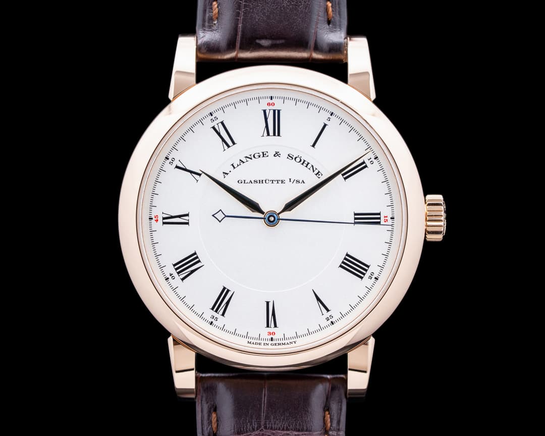 A. Lange and Sohne 232.032 Richard Lange 18K Rose Gold Silver Dial