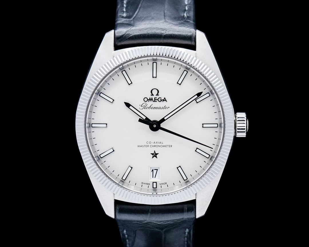 Omega Constellation Globemaster SS Opaline Silver Pie Pan Dial