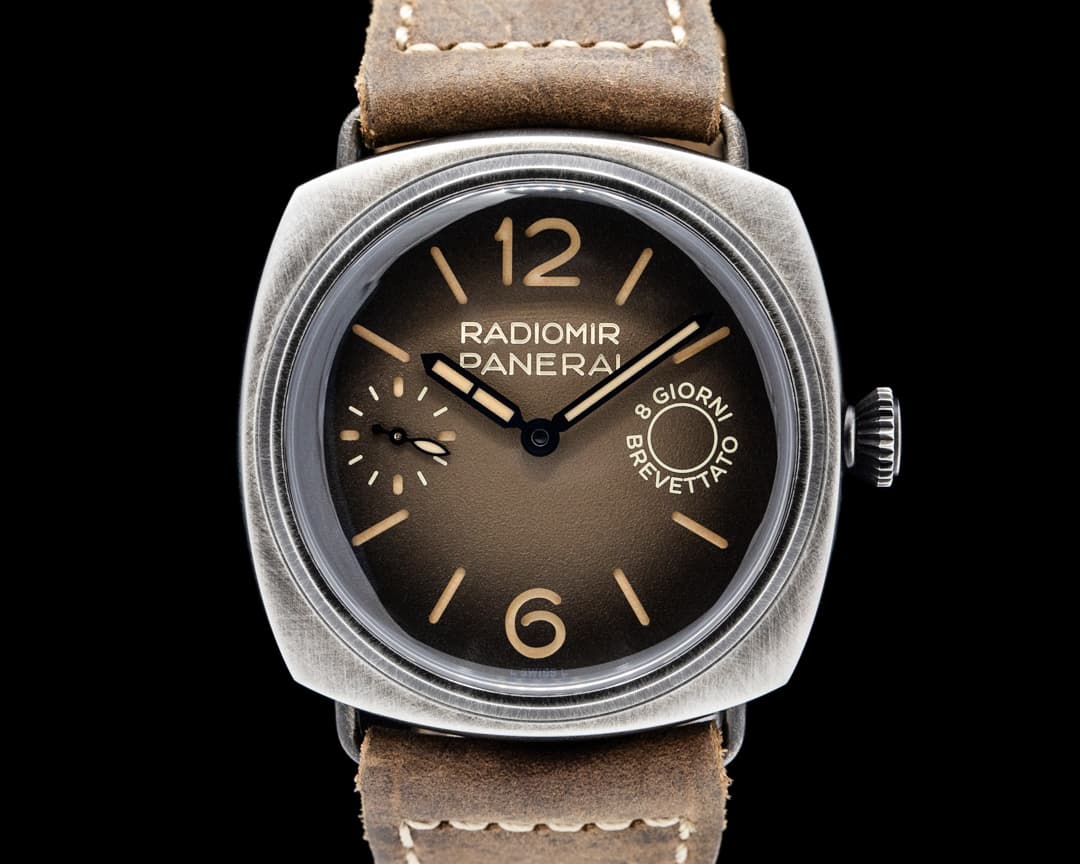 Image of Panerai PAM01347 Radiomir Otto Giorni Brunito eSteel Brown Dial