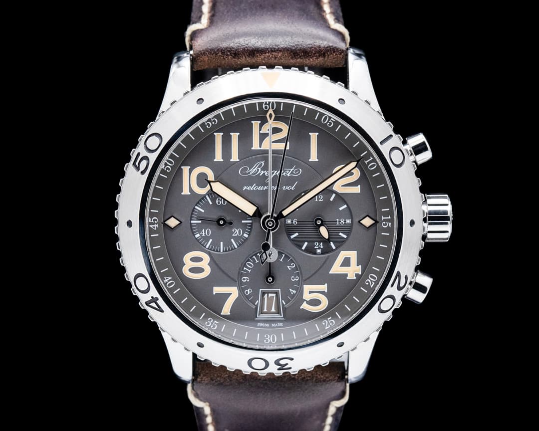 Breguet 3817ST Type XXI Flyback SS Grey Dial