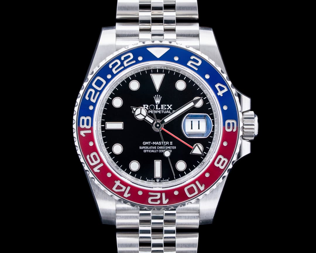 Image of Rolex 126710BLRO GMT-Master II "Pepsi" Jubilee SS Black Dial