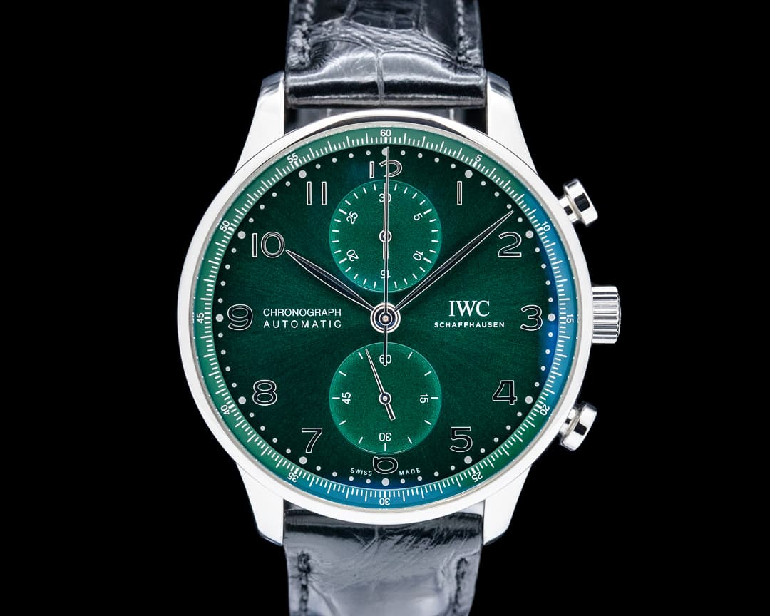 IWC IW371615 Portugieser Chronograph SS Green Dial 2025