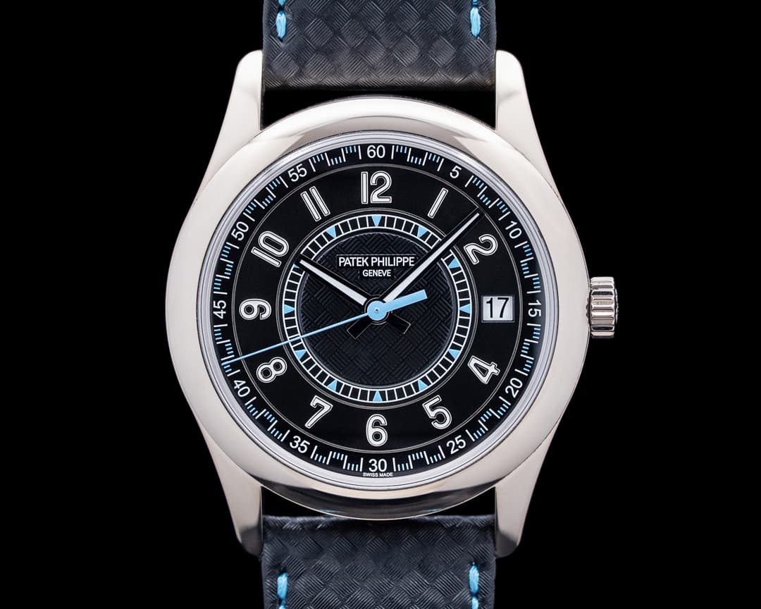 Image of Patek Philippe 6007G Calatrava 18K White Gold Black Dial