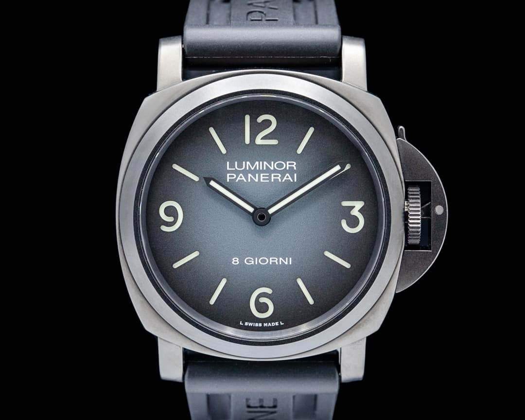 Panerai Luminor Base 8 Giorni Geneva Boutique Titanium DLC Black Dial LE