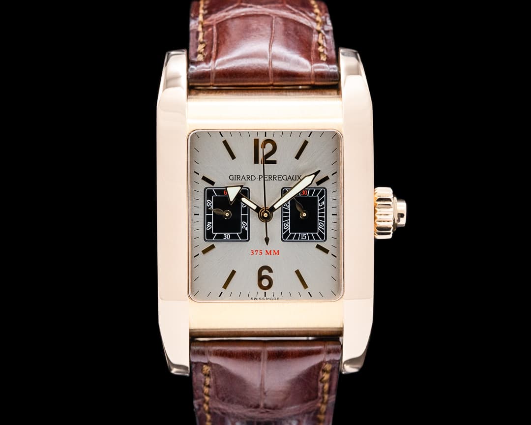Image of Girard Perregaux 8050 Ferrari 375 Mille Miglia 18K Rose Gold Silver Dial LIMITED