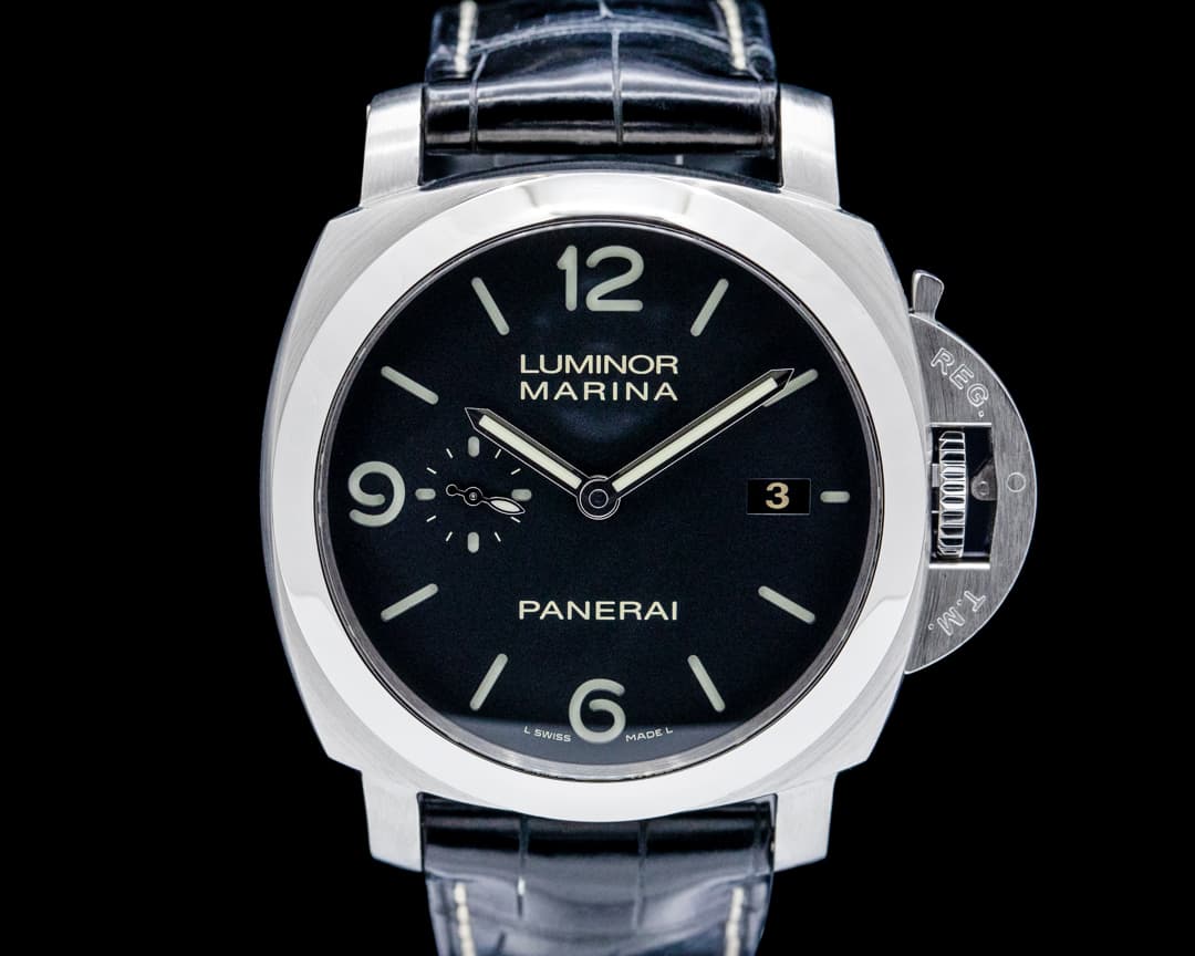 Panerai PAM00312 Luminor Marina 1950 3 Days Automatic SS Black Dial
