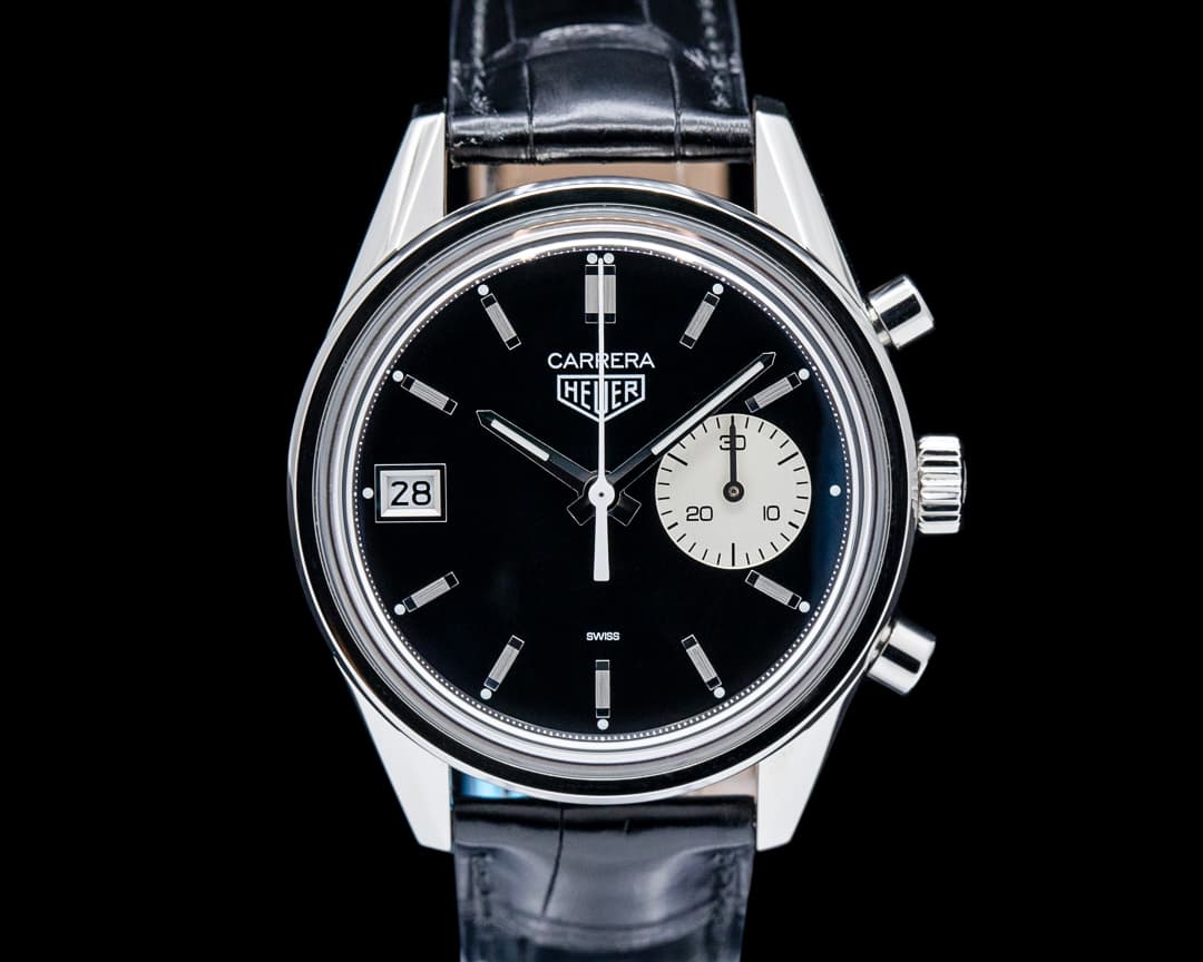TAG Heuer Carrera Dato HODINKEE SS Black Dial