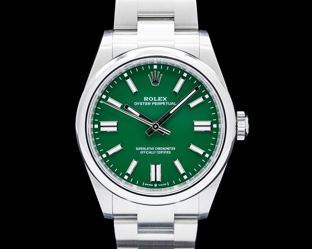 Rolex 134300 Oyster Perpetual SS Green Dial 2026