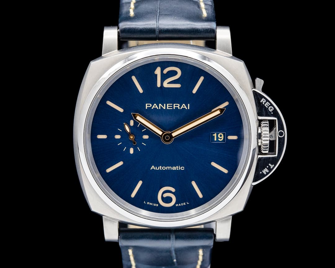 Panerai PAM00927 Luminor Due 42mm Titanium Blue Dial LIMITED