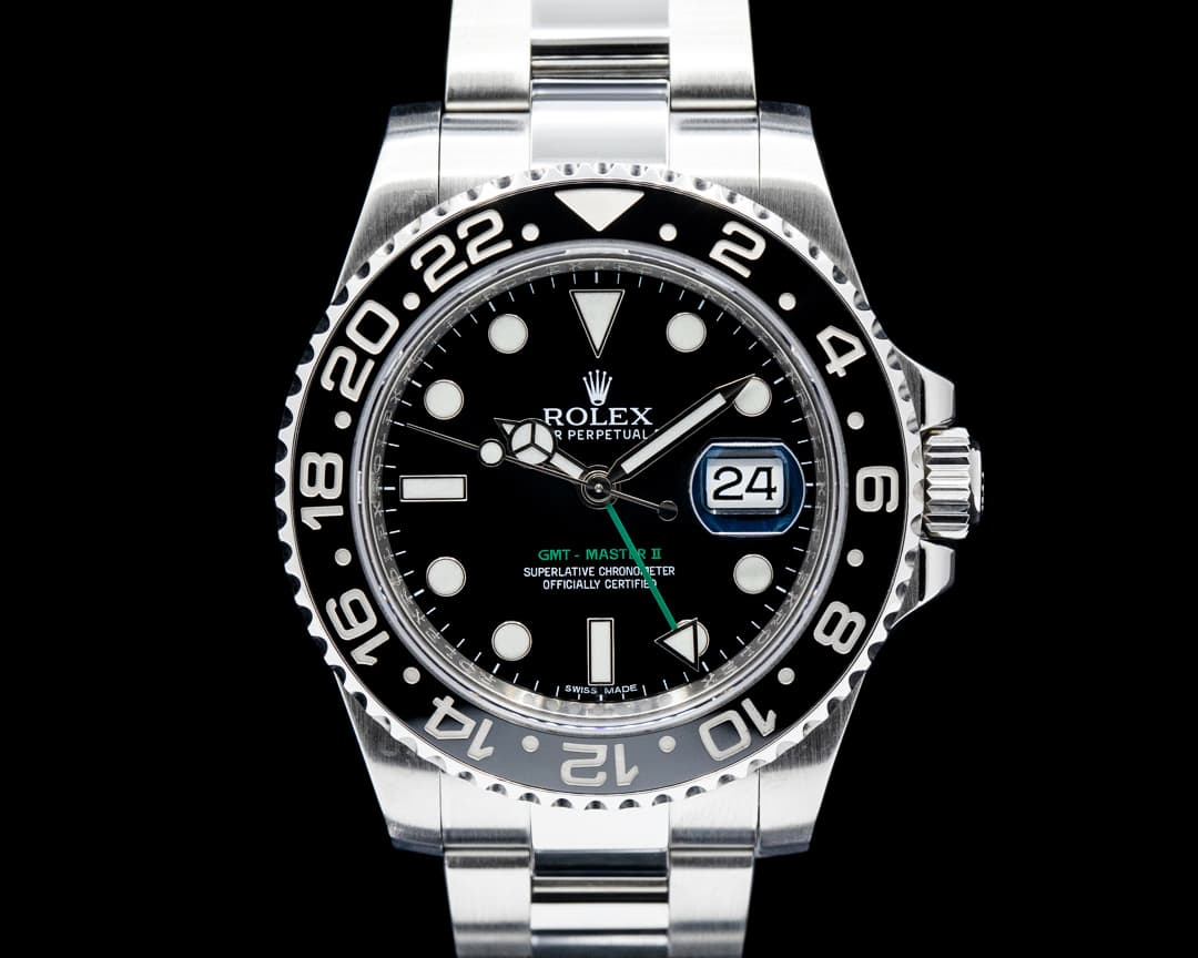Rolex 116710LN GMT-Master II Ceramic SS Black Dial