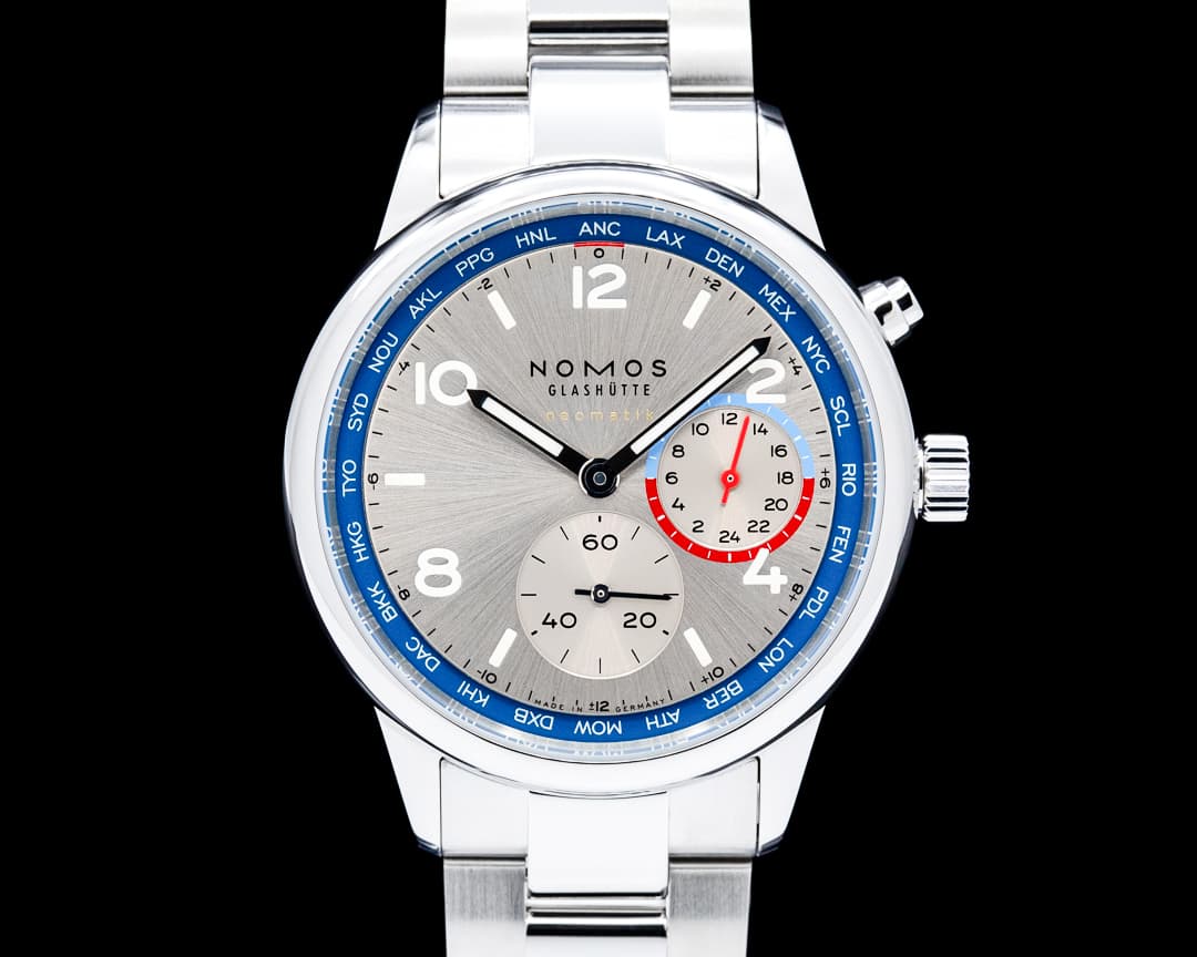 Nomos 791 Club Sport Neomatik Worldtimer SS Silver Dial 2025