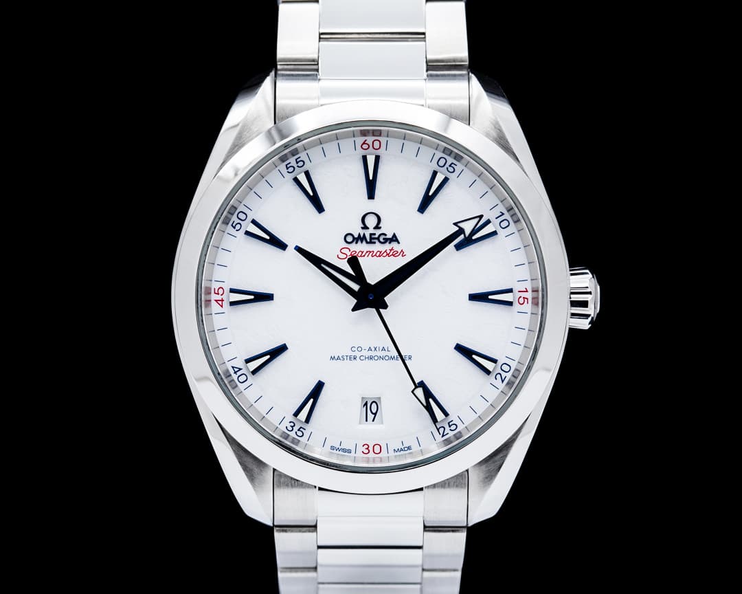 Omega Seamaster Aqua Terra 150M SS White Ceramic Dial OLYMPICS