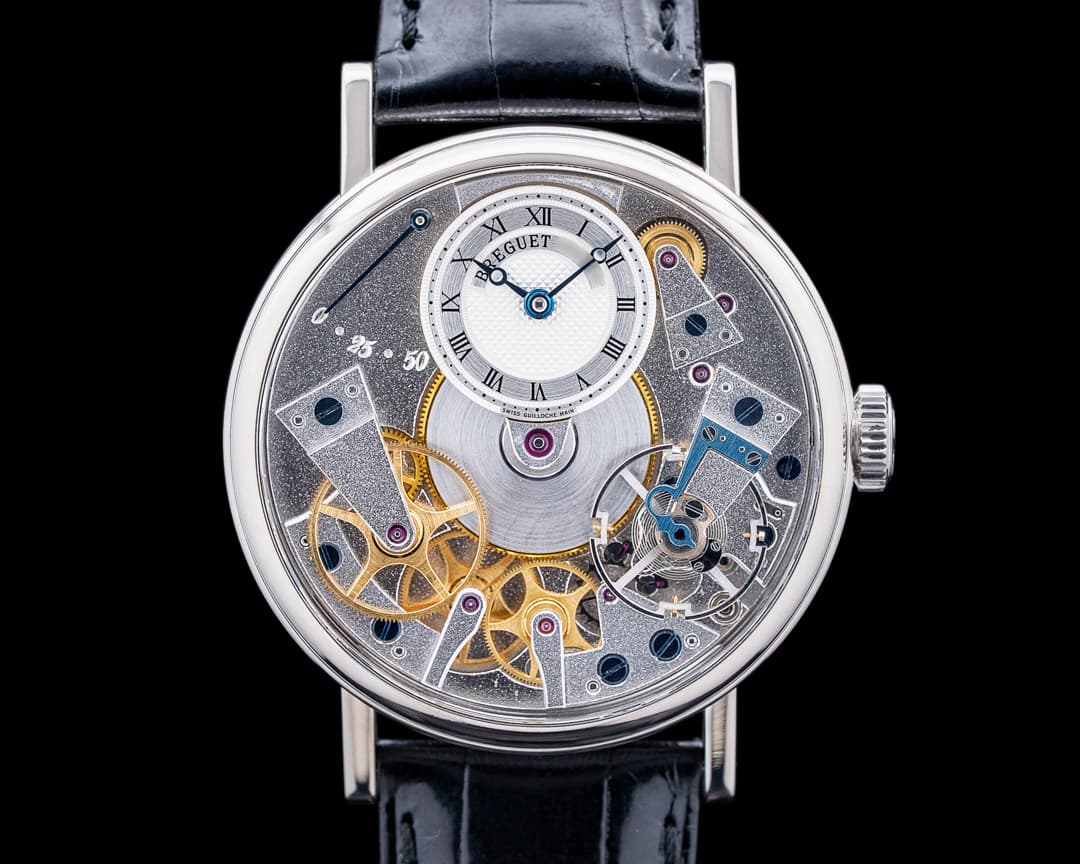Breguet 7027BB La Tradition Retrograde Seconds 18K White Gold Silver Dial