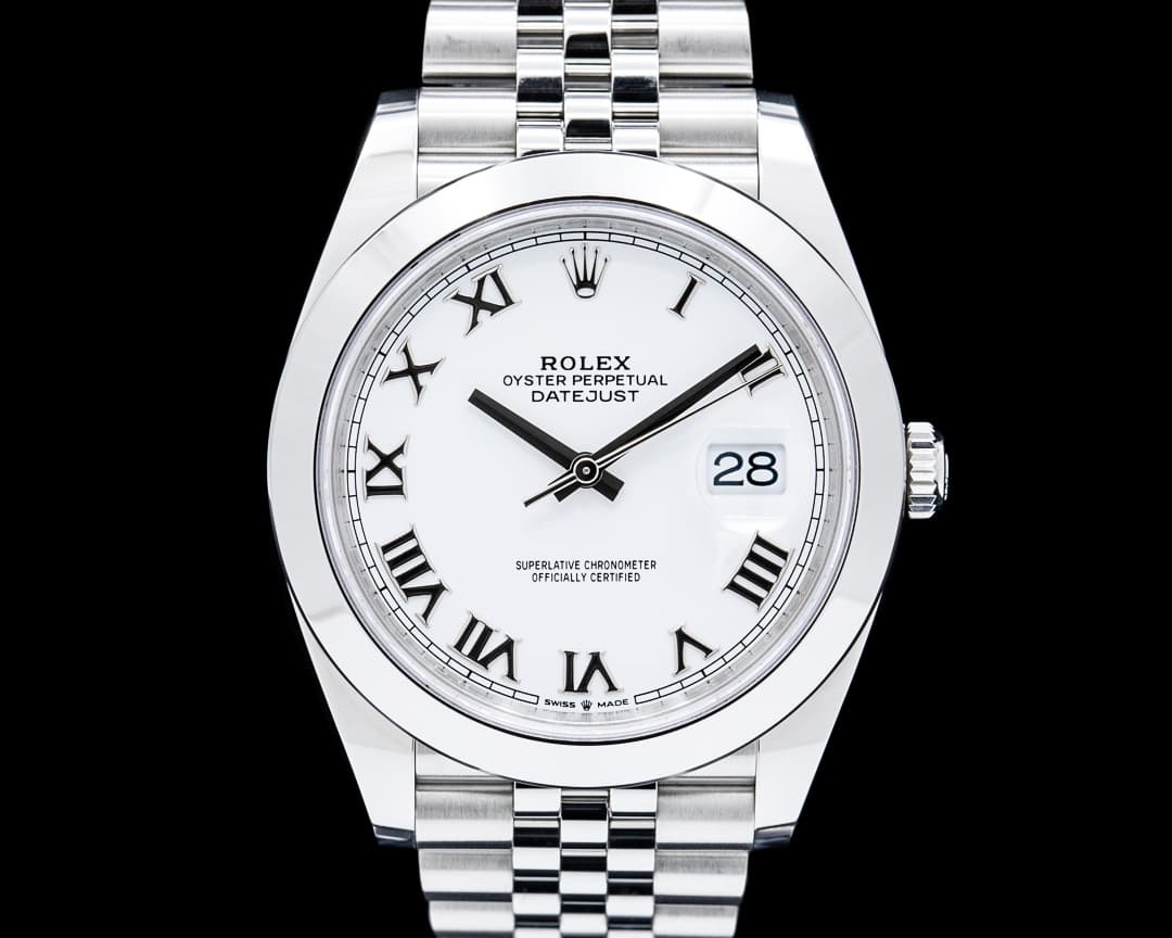 Rolex 126300 Datejust 41 SS White Dial