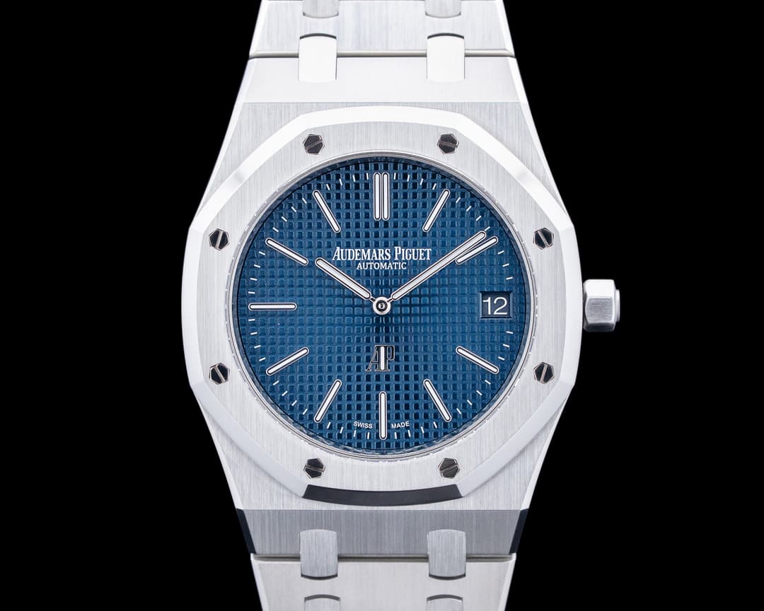 Audemars Piguet 15202ST Royal Oak Jumbo Extra-Thin SS Blue Dial