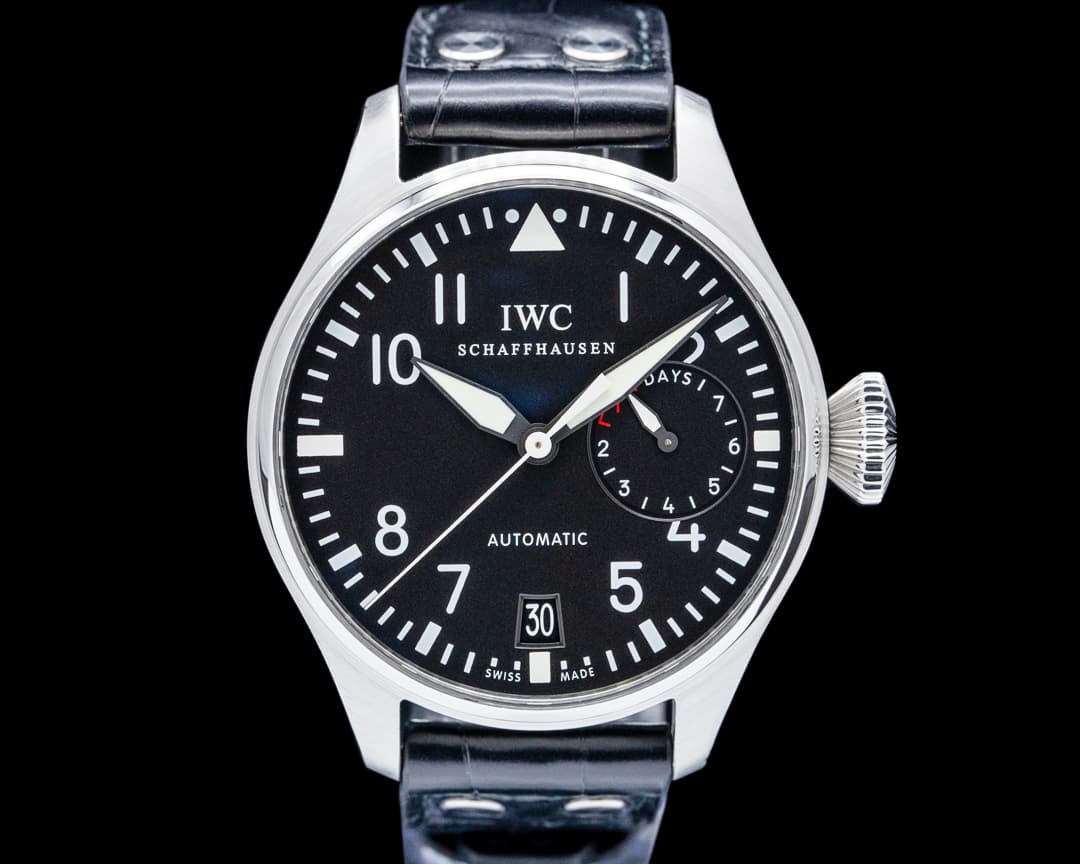 IWC IW500401 Big Pilot SS Black Dial