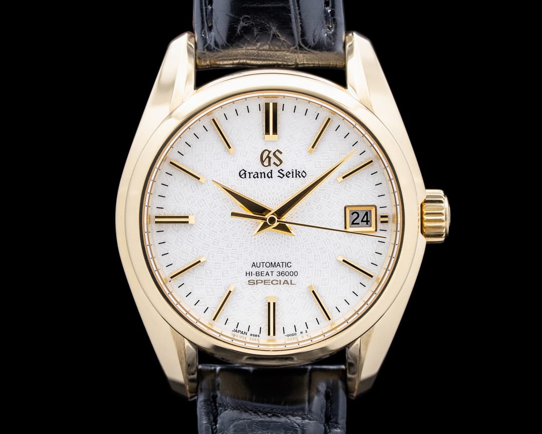 Grand Seiko Hi-Beat 3600 20th Anniversary 18K YG White Dial LIMITED