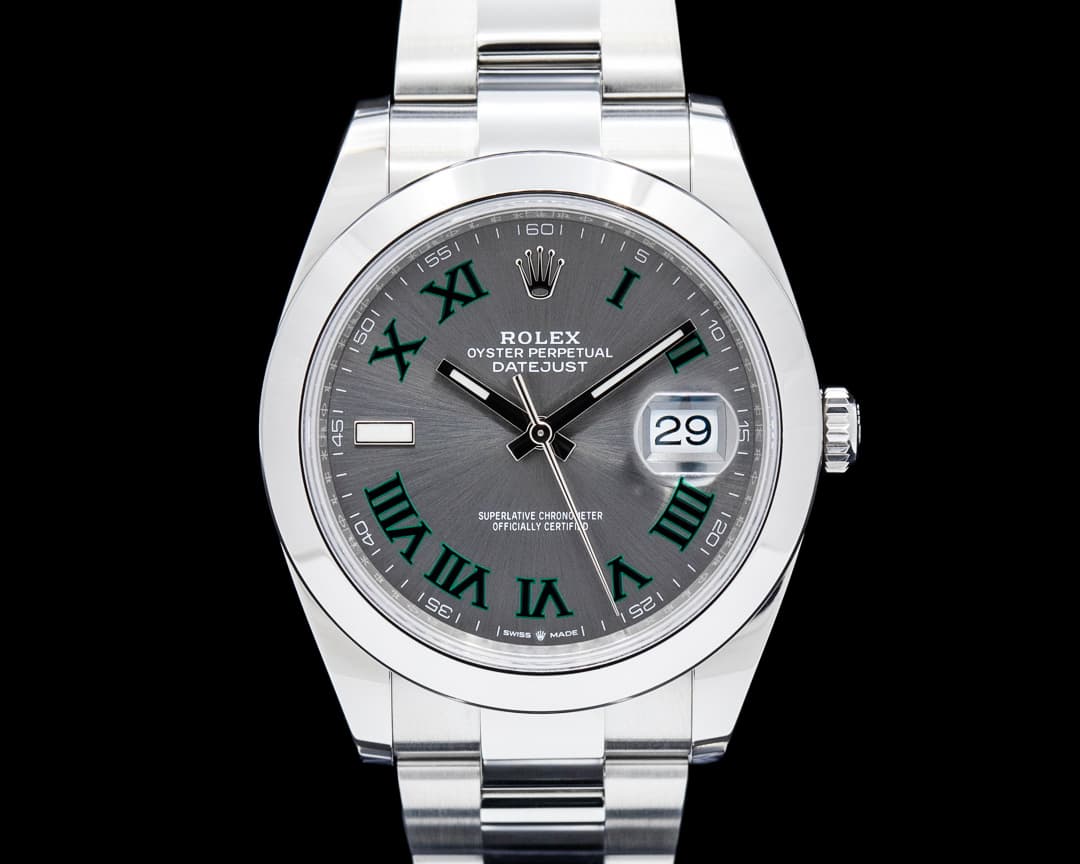 Rolex 126300 Datejust 41 SS "Wimbledon" Dial