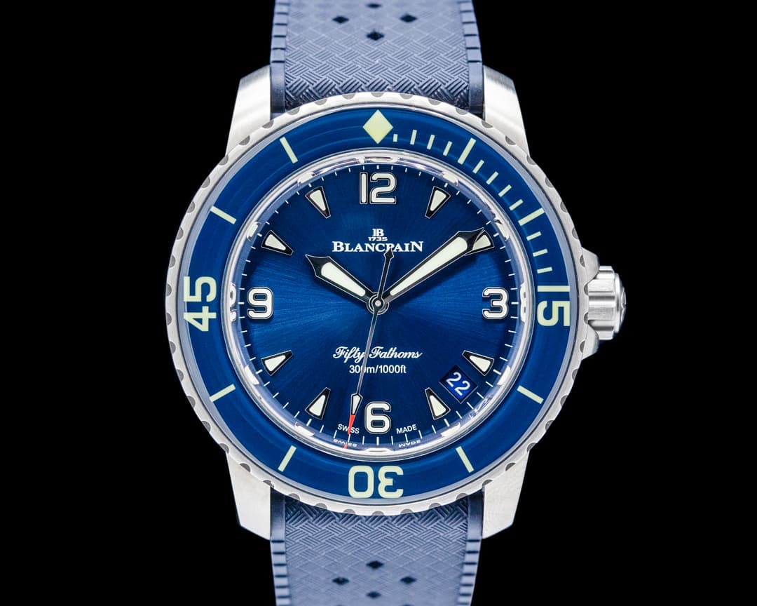 Image of Blancpain 5010 Fifty Fathoms Automatic Titanium Blue Dial 2025