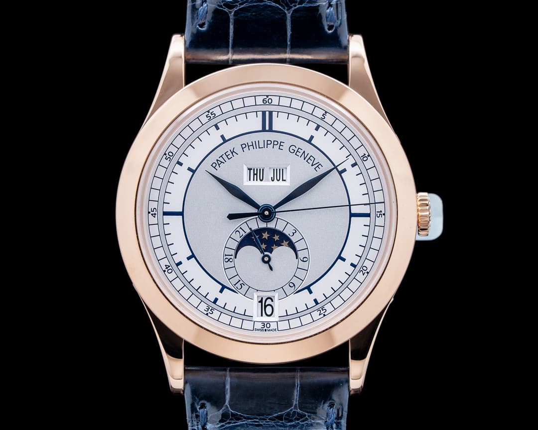 Patek Philippe 5396R-001 Annual Calendar Moonphase 18K Rose Gold Silver Dial