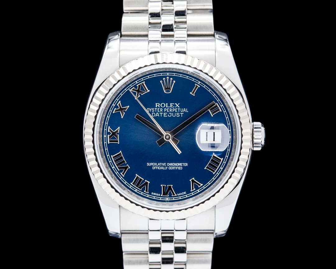 Image of Rolex 116234 Datejust 36 Jubilee SS Blue Roman Dial