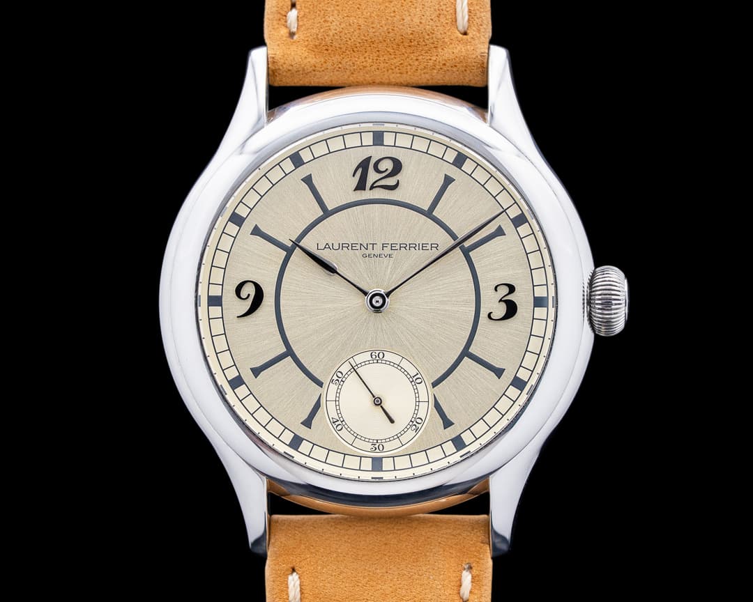 Image of Laurent Ferrier LF116.01 Classic Origin "Revolution and The Rake" SS Champagne Dial