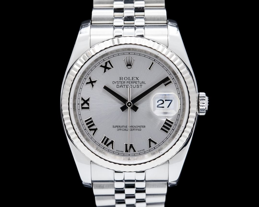Rolex 116234 Datejust 36 Jubilee SS Silver Roman Dial