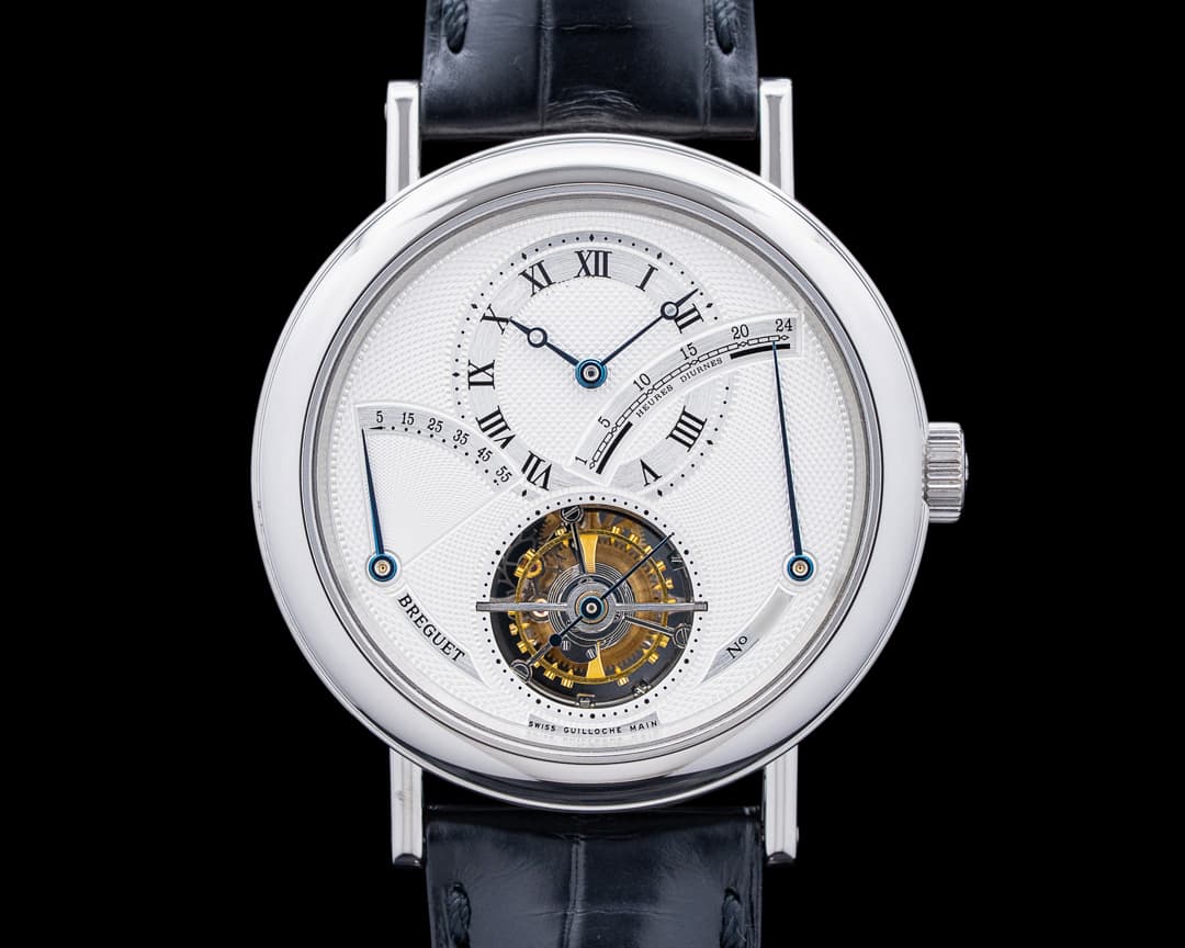 Image of Breguet 3657PT Classique Tourbillon Power Reserve Platinum Silver Dial
