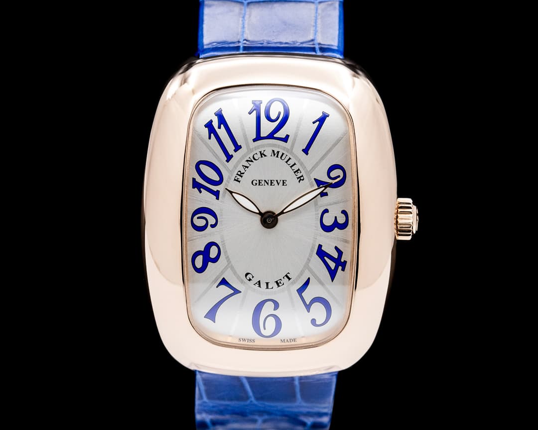 Franck Muller Galet Quartz 18K Rose Gold Silver Dial LIMITED