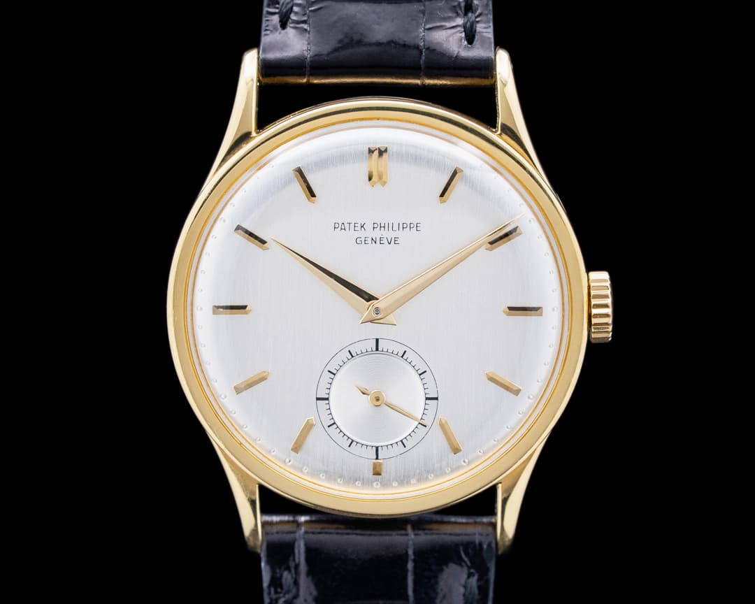 Image of Patek Philippe 570J Calatrava 18K Yellow Gold Silver Dial