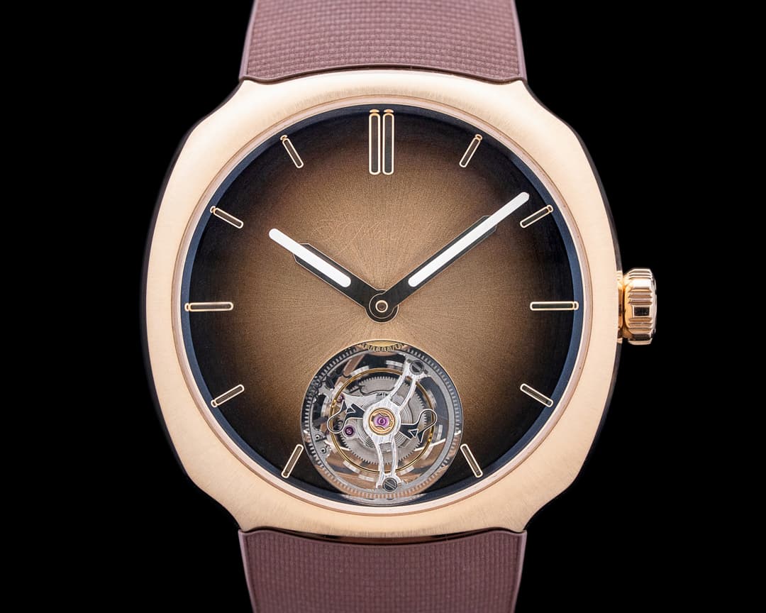 Image of H. Moser and Cie. Streamliner Tourbillon 18K RG Chocolate Fume Dial 2026