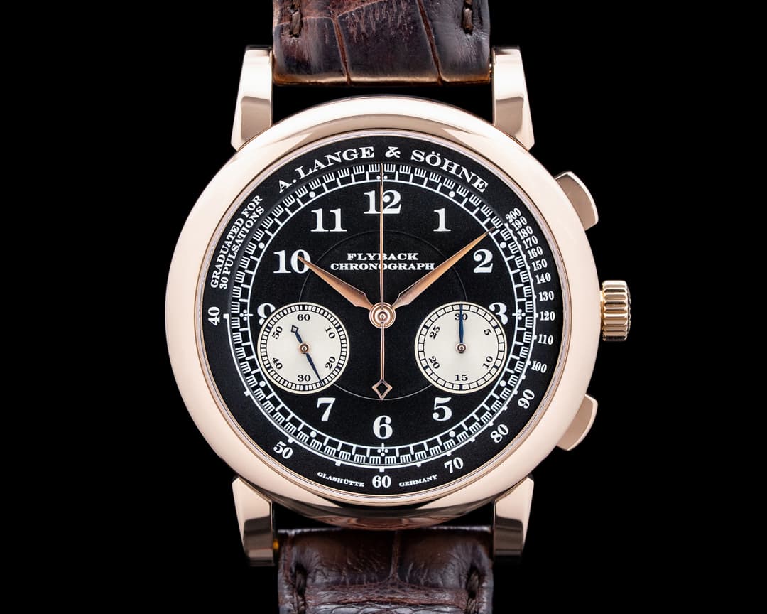 A. Lange & Söhne 401.031 1815 Chronograph 18K Rose Gold Black Dial