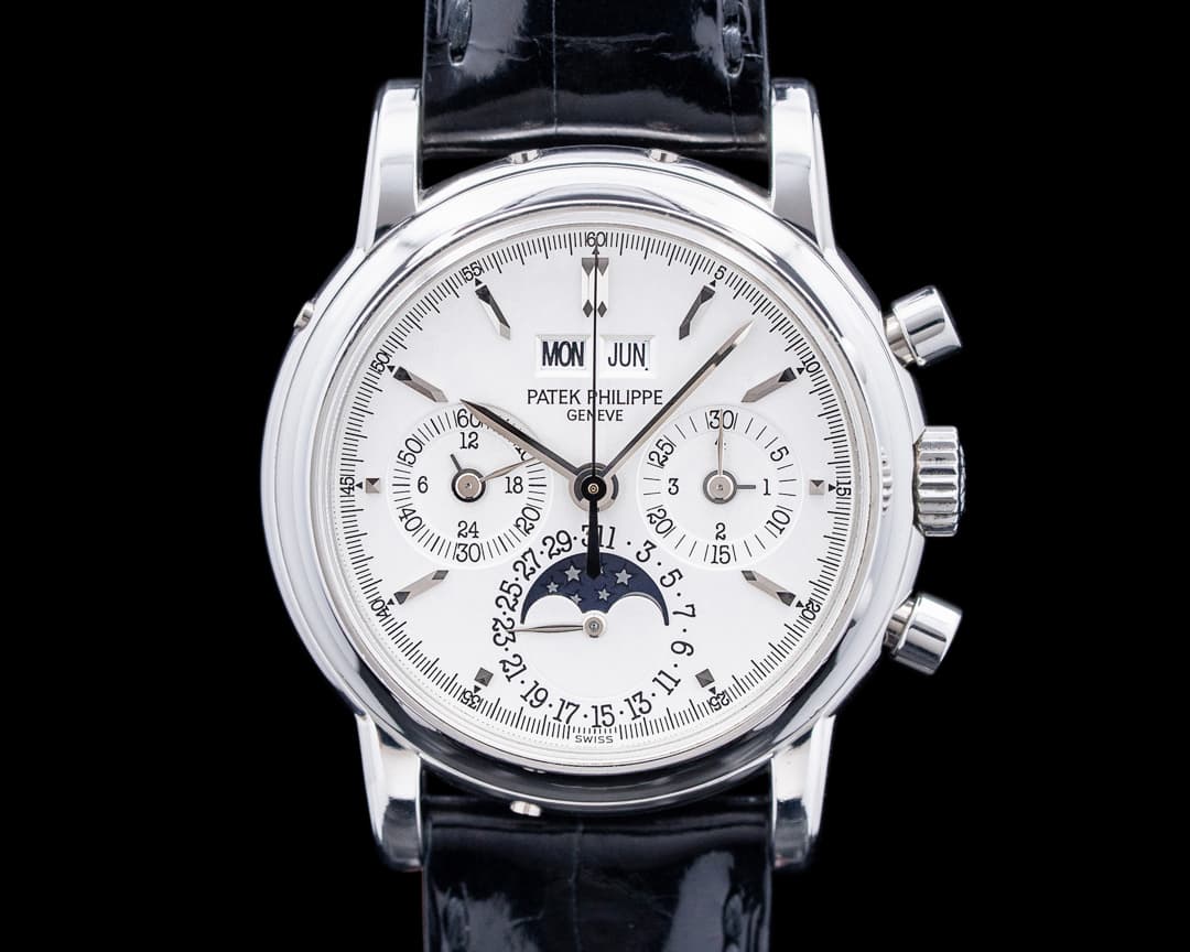 Patek Philippe 3970EP Perpetual Calendar Chronograph Platinum Silver Dial