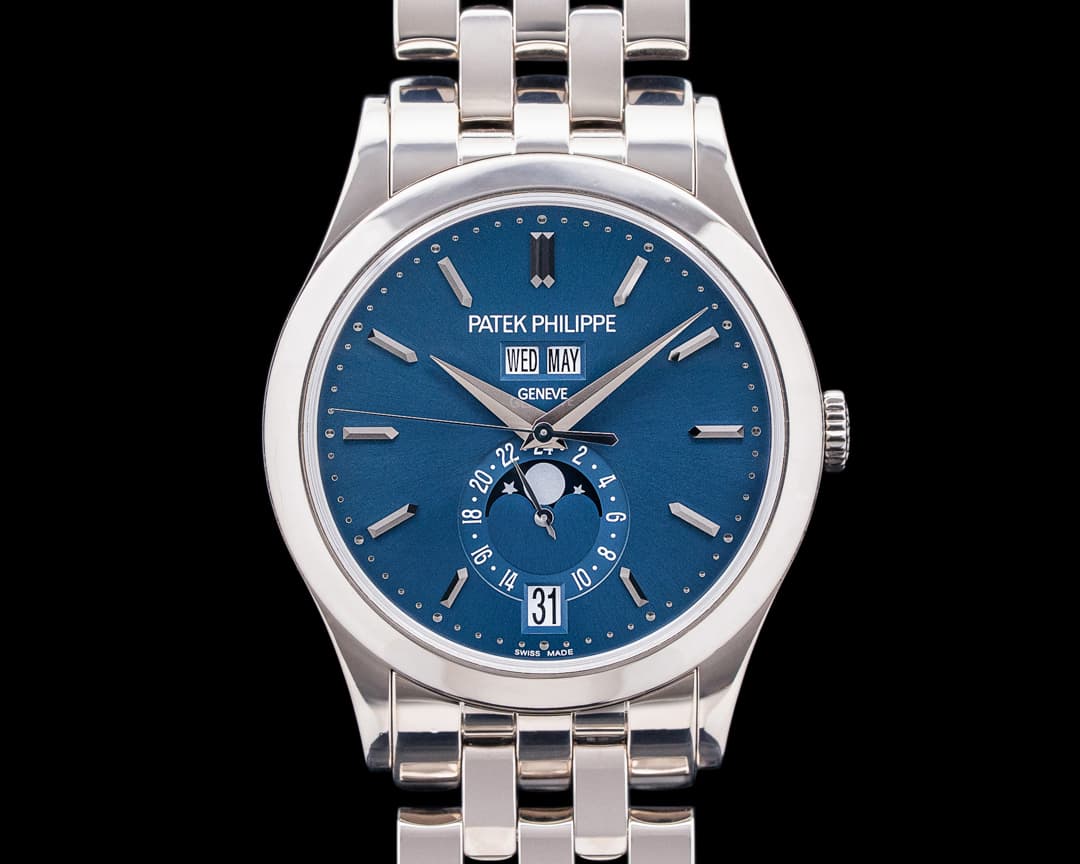 Patek Philippe 5396/1G Annual Calendar 18K White Gold Blue Dial