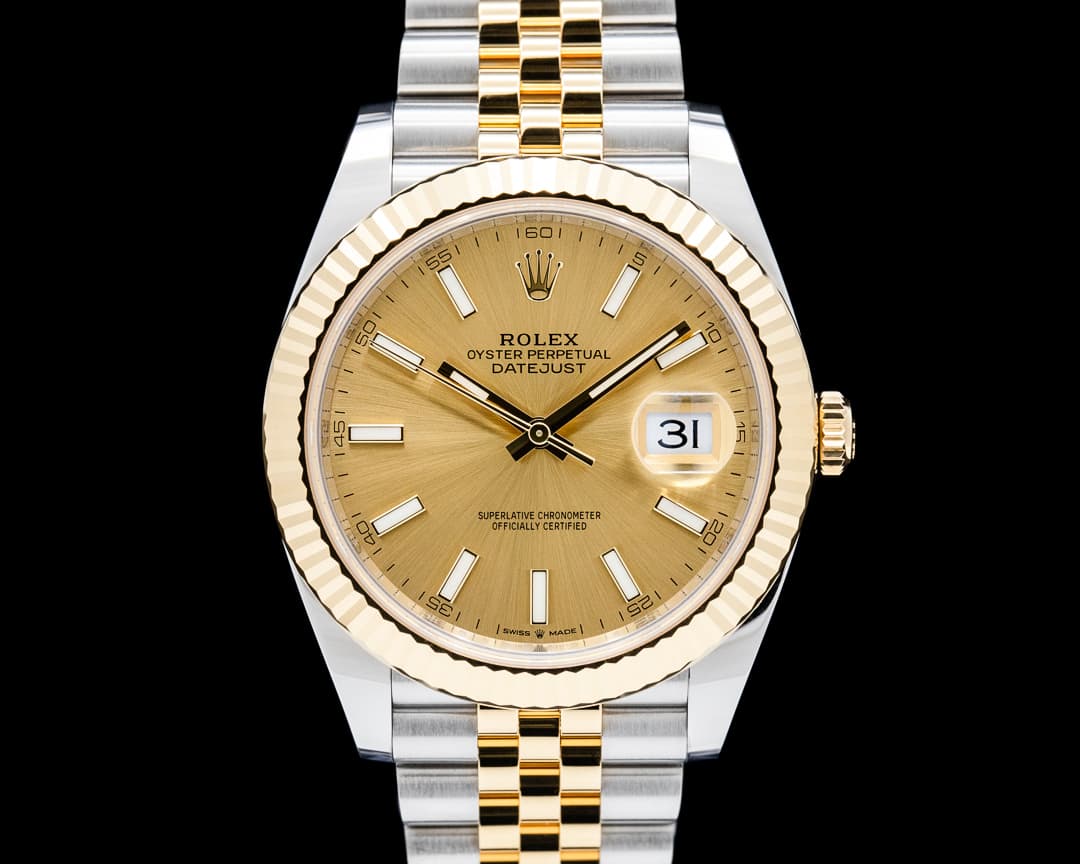 Rolex 126333 Datejust 41 Jubilee SS / 18k YG Champagne Dial