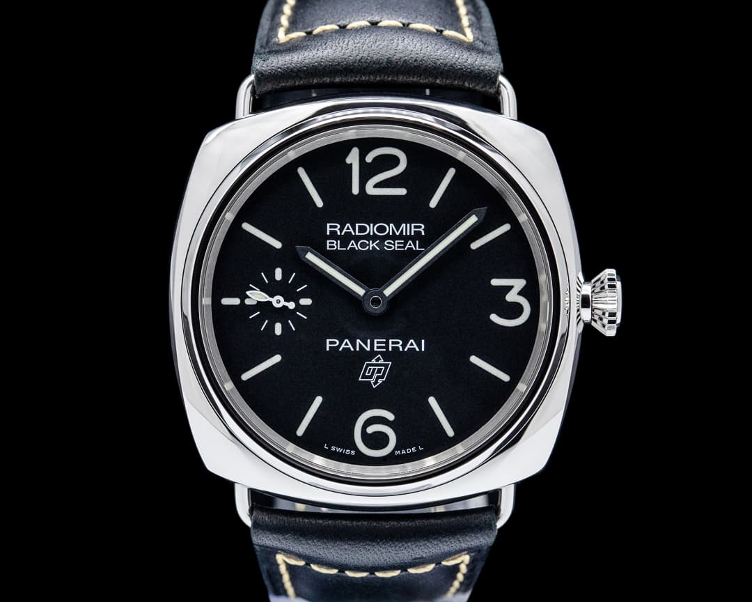 Image of Panerai PAM00754 Radiomir Black Seal Logo SS Black Dial