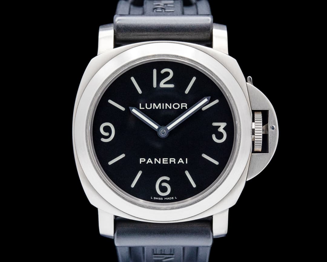 Panerai PAM00176 Luminor Base Titanium Black Dial