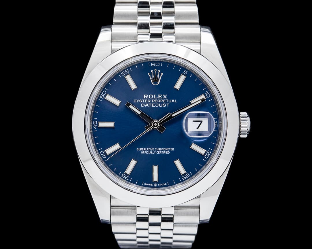 Rolex 126300 Datejust 41MM Jubilee SS Blue Dial
