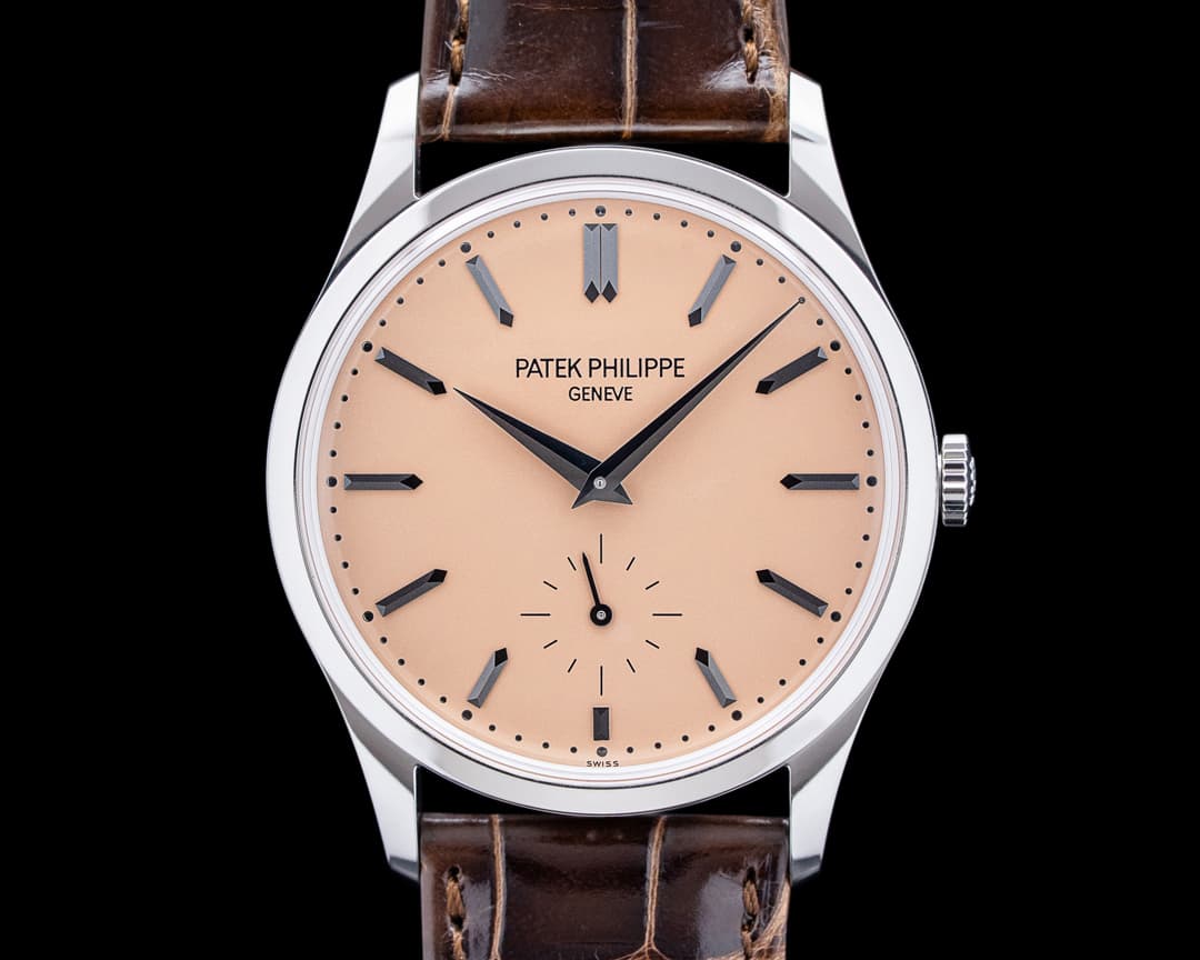 Image of Patek Philippe 6196P Calatrava Platinum Salmon Dial 2026 UNWORN
